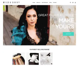 Wildsavvyhairextensions.com.au(Wild & Savvy) Screenshot