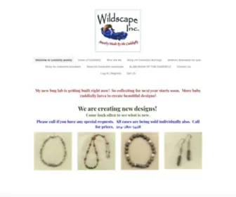 Wildscape.com(Jewelry made by the Caddisfly) Screenshot