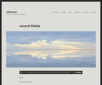 Wildsong.co.uk(Sound perspectives on the natural world) Screenshot