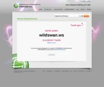Wildswan.ws(Your Internet Address For Life) Screenshot