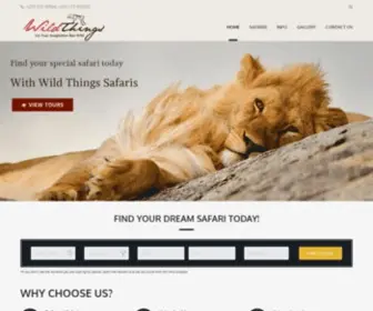 Wildthingsafaris.com(Wild Thing Safaris) Screenshot