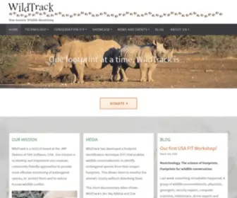 Wildtrack.org(Non-invasive Wildlife Monitoring Footprint Identification Technology (FIT)) Screenshot