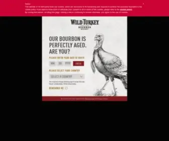 Wildturkeybourbon.com(Wild Turkey Bourbon) Screenshot