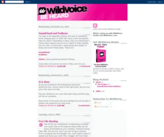 Wildvoice.com(Podcasting from the makers of WildVoice® Podcast Studio) Screenshot