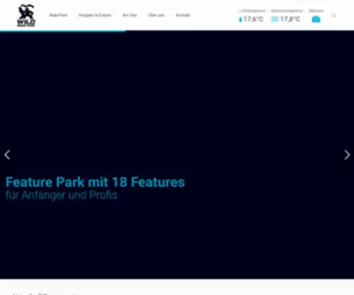 Wildwakeski.de(Der WildWakePark am Steinberger See bei Schwandorf bietet für jede Laune etwas) Screenshot