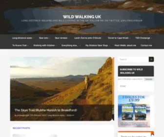 Wildwalkinguk.com(Wild Walking UK) Screenshot