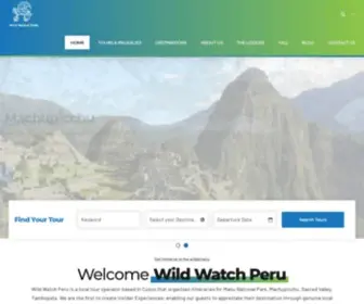 Wildwatchperu.com(Jungle Tours from Cusco) Screenshot