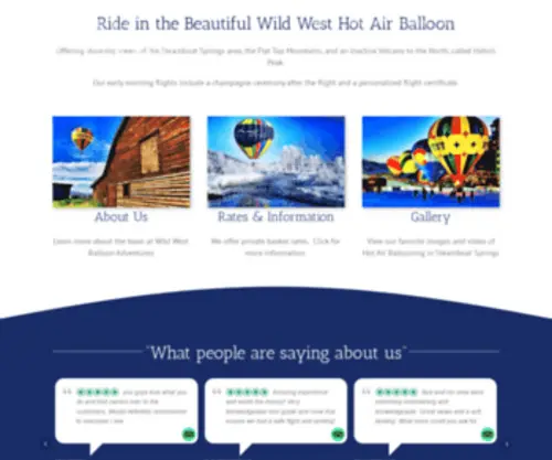 Wildwestballooning.com(Wildwestballooning) Screenshot
