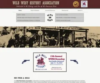 Wildwesthistory.org(WWHA) Screenshot