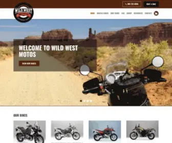 Wildwestmotos.com(Utah Motorcycle Rentals) Screenshot