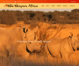Wildwhispersafrica.com(Wild Whispers Africa) Screenshot