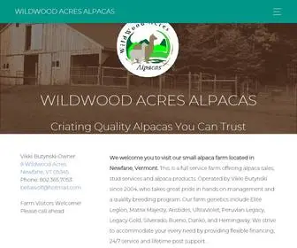Wildwoodacresalpacas.com(Wildwood Acres Alpacas) Screenshot
