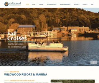 Wildwoodresorttn.com(Wildwood Resort & Marina) Screenshot