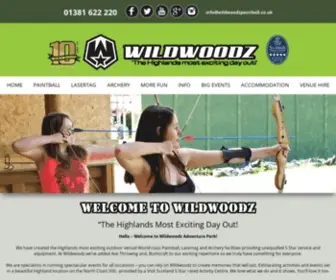 Wildwoodz.co.uk(Paintball) Screenshot