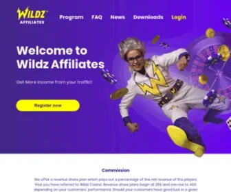 Wildzaffiliates.com Screenshot