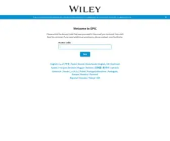 Wiley-Epic.com(Wiley Epic) Screenshot