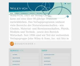 Wiley-VCH.de(Wiley-VCH - Home) Screenshot
