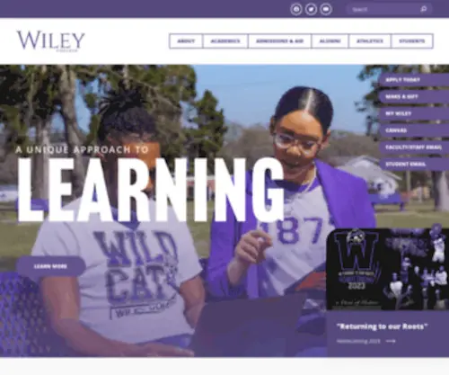 Wileyc.edu(Wiley University) Screenshot