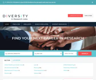 Wileyjobnetwork.com(Diversity in Research) Screenshot