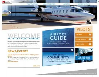 Wileypostairport.com(Wiley Post Airport) Screenshot