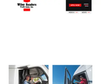 Wileysanders.com(Truck Lines) Screenshot