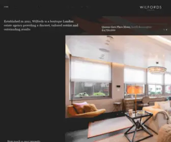 Wilfords.com(Wilfords London) Screenshot