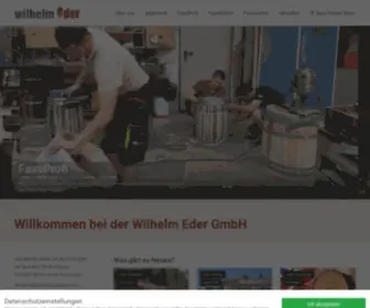 Wilhelm-Eder.com(Wooden Barrels) Screenshot