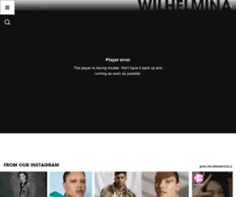 Wilhelmina.com(Wilhelmina International) Screenshot