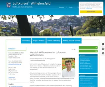 Wilhelmsfeld.de(Gemeinde Wilhelmsfeld) Screenshot