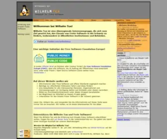 Wilhelmtux.ch(Willkommen bei Wilhelm Tux) Screenshot