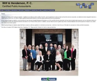 Wilhen.com(Wilf & Henderson) Screenshot