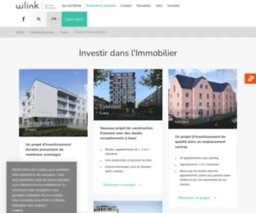 Wilinkselection.be(Investir dans l'Immobilier) Screenshot