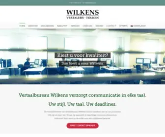 Wilkens.nl(Vertaalbureau Wilkens) Screenshot