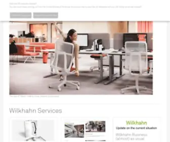 Wilkhahn.com(Ergonomic task chairs and dynamic conference tables) Screenshot