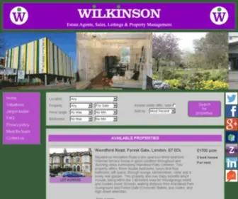 Wilkinson-Estates.co.uk(Wilkinson Estate Agent) Screenshot