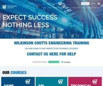 Wilkinsoncoutts.com(Wilkinson Coutts Engineering Training) Screenshot