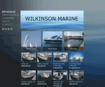 Wilkinsonmarine.com(Productos presentados) Screenshot