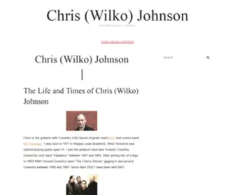 Wilkojohnson.org(Chris (Wilko) Johnson) Screenshot