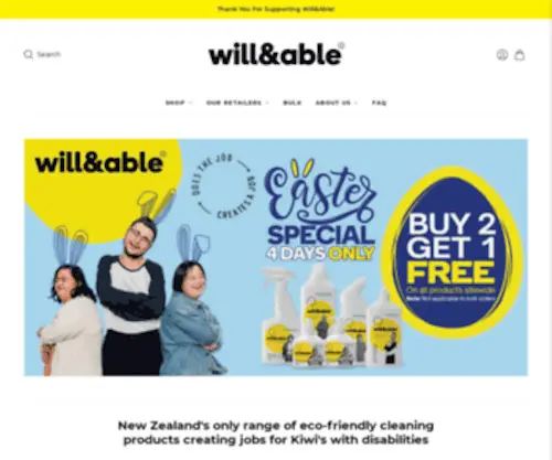 Willandable.co.nz(Will&Able) Screenshot