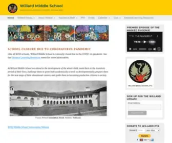 Willardmiddleschool.org(510‑644‑6330) Screenshot