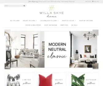 Willaskyehome.com(Decorative Pillows) Screenshot