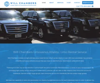 WillchambersGlobal.com(Will Chambers executive limo rental Atlanta) Screenshot