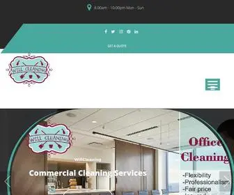 Willcleaning.com(WillCleaning, A Commercial and Residential property cleaning services provider) Screenshot