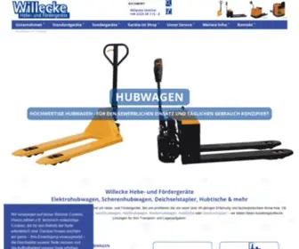 Willecke.de(Ihr Spezialist für Hubwagen) Screenshot