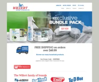 Willert.com(Manufacturer of Trusted Household Products) Screenshot