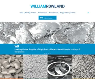 William-Rowland.com(Metal Powders) Screenshot