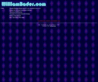 Williambader.com(William's Page) Screenshot