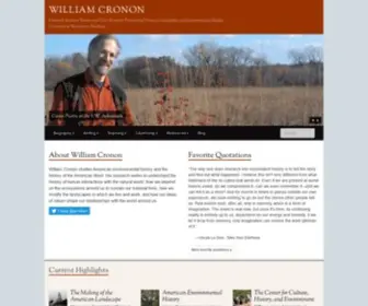 Williamcronon.net(William Cronon) Screenshot