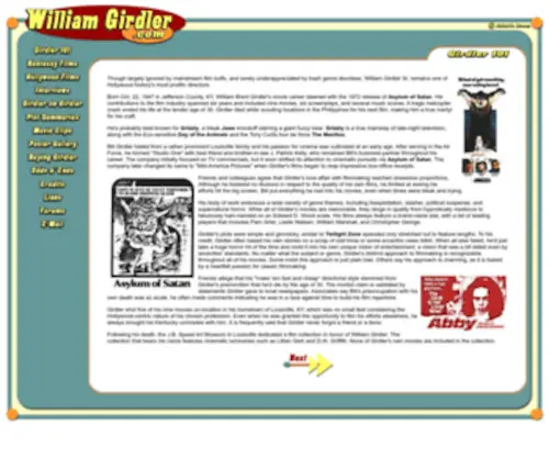 WilliamGirdler.com Screenshot