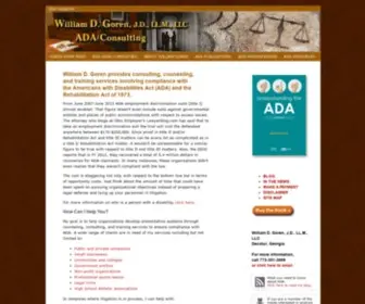 WilliamGoren.com(Understanding the ADA) Screenshot